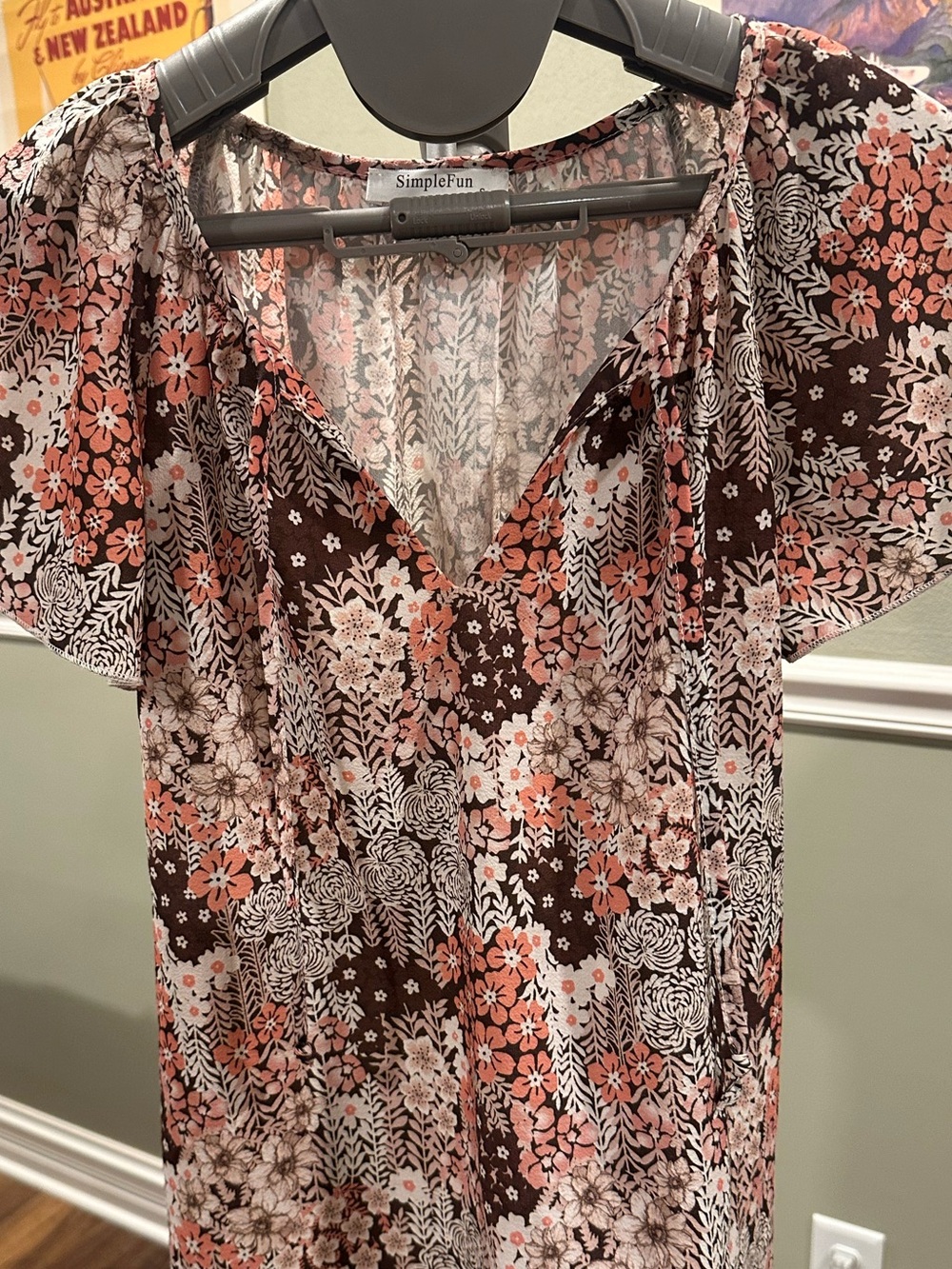 Feminine & Flirty Blouse-Size Small